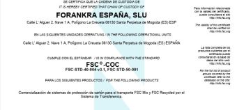 Certificado FSC